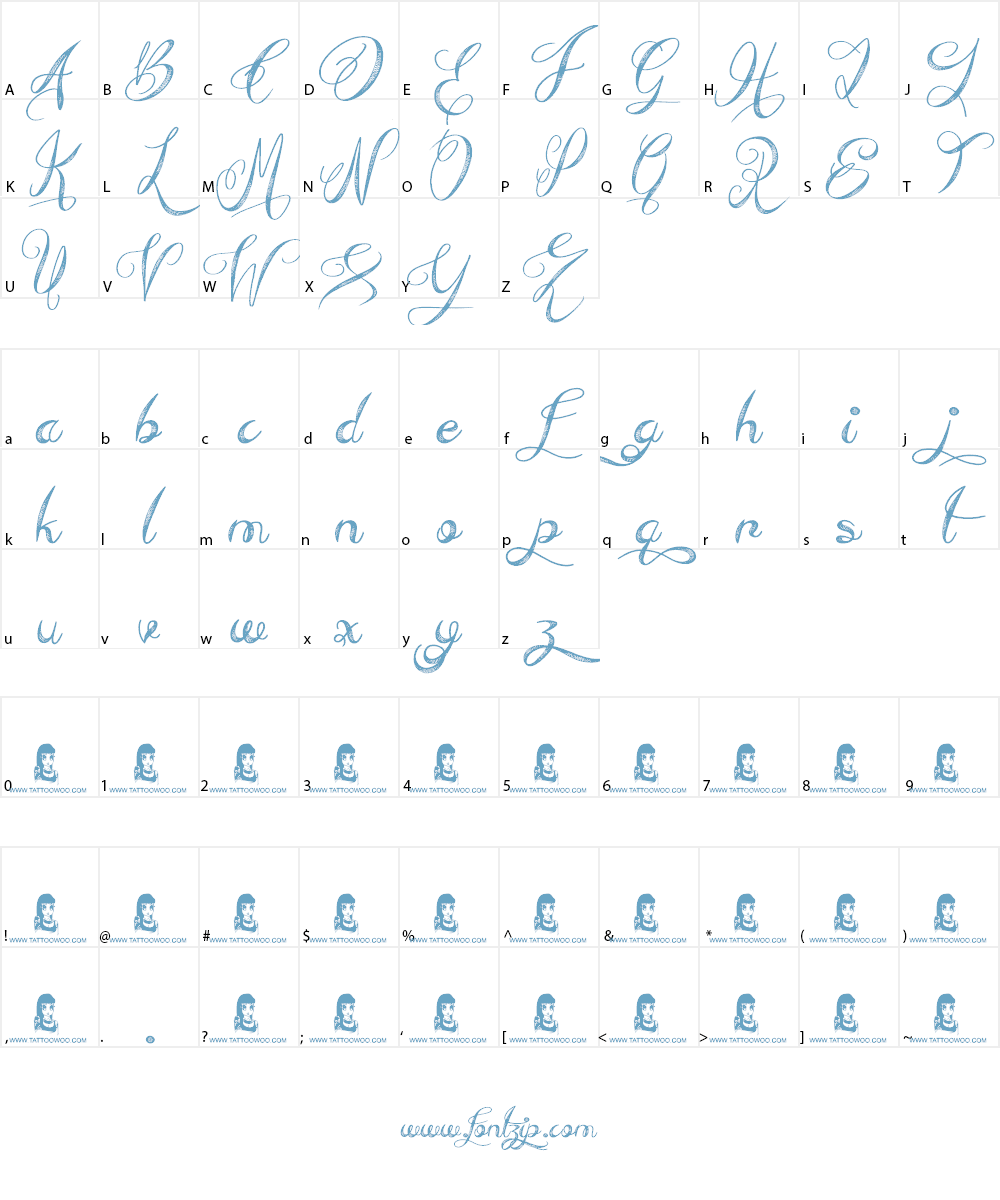 Everything Holiday Font Character